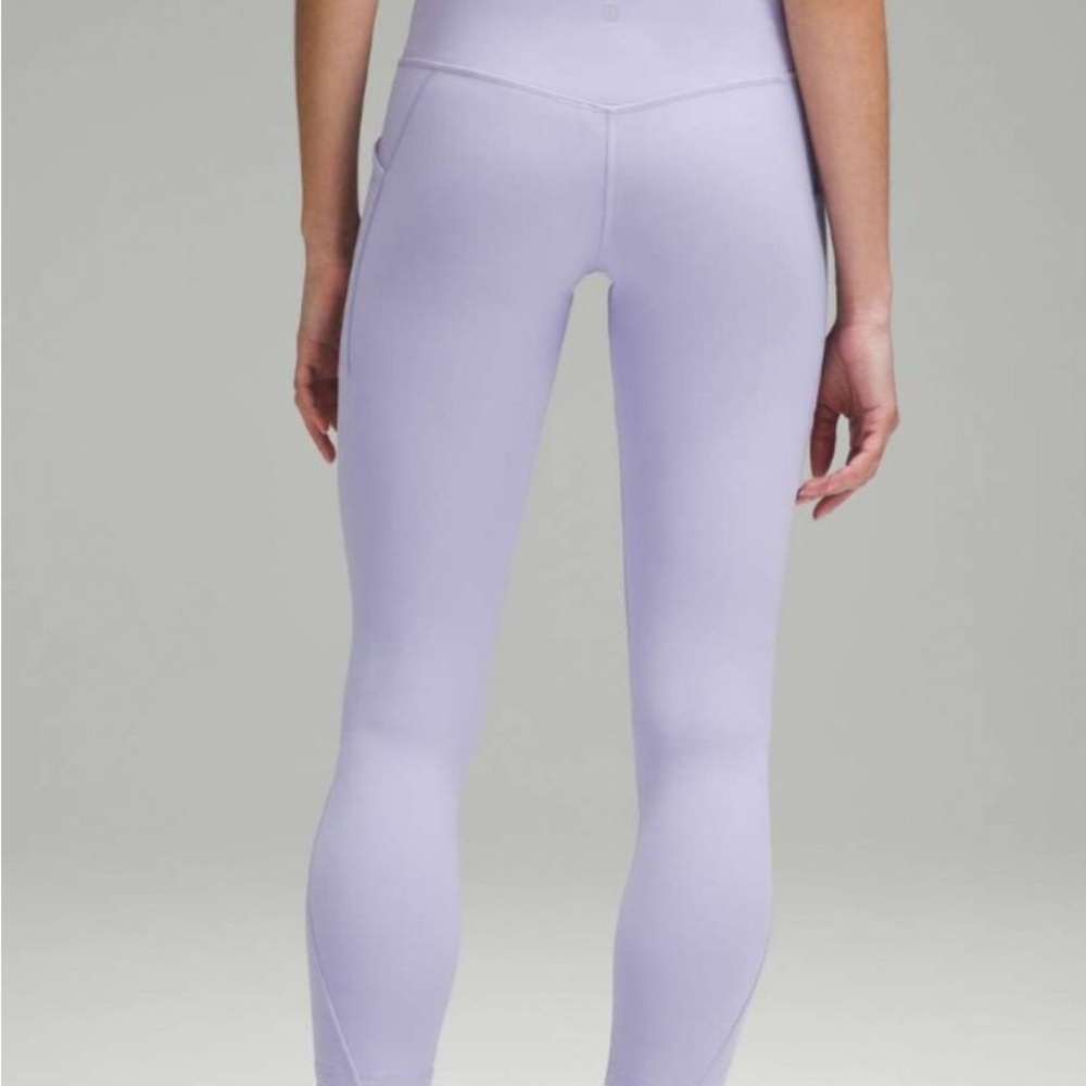 lululemon Align 25” Leggings with pockets Lilac Smoke Size 4